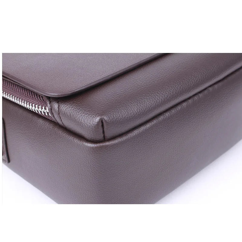 Bolsa Mensageiro Masculina Luxo Vintage em Couro PU Transversal Elegante Premium Casual Executivo