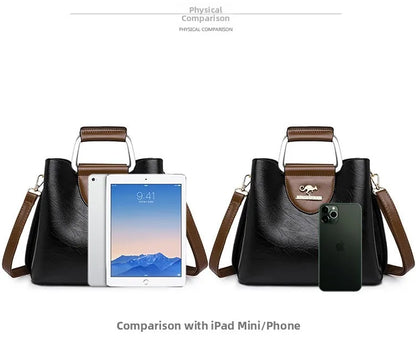 Bolsa Tote Feminina Couro Sintético — Espaçosa, Elegante e Perfeita para o Dia a Dia