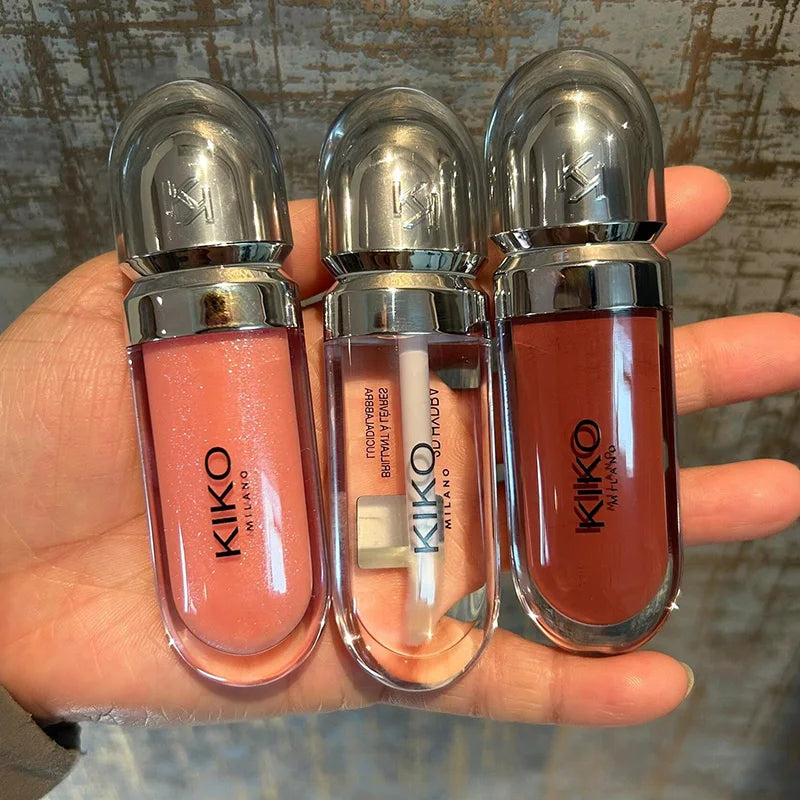 Gloss Labial 3D Mirror – Efeito Espelhado, Longa Duração e Brilho Glossy (Não Transfere)