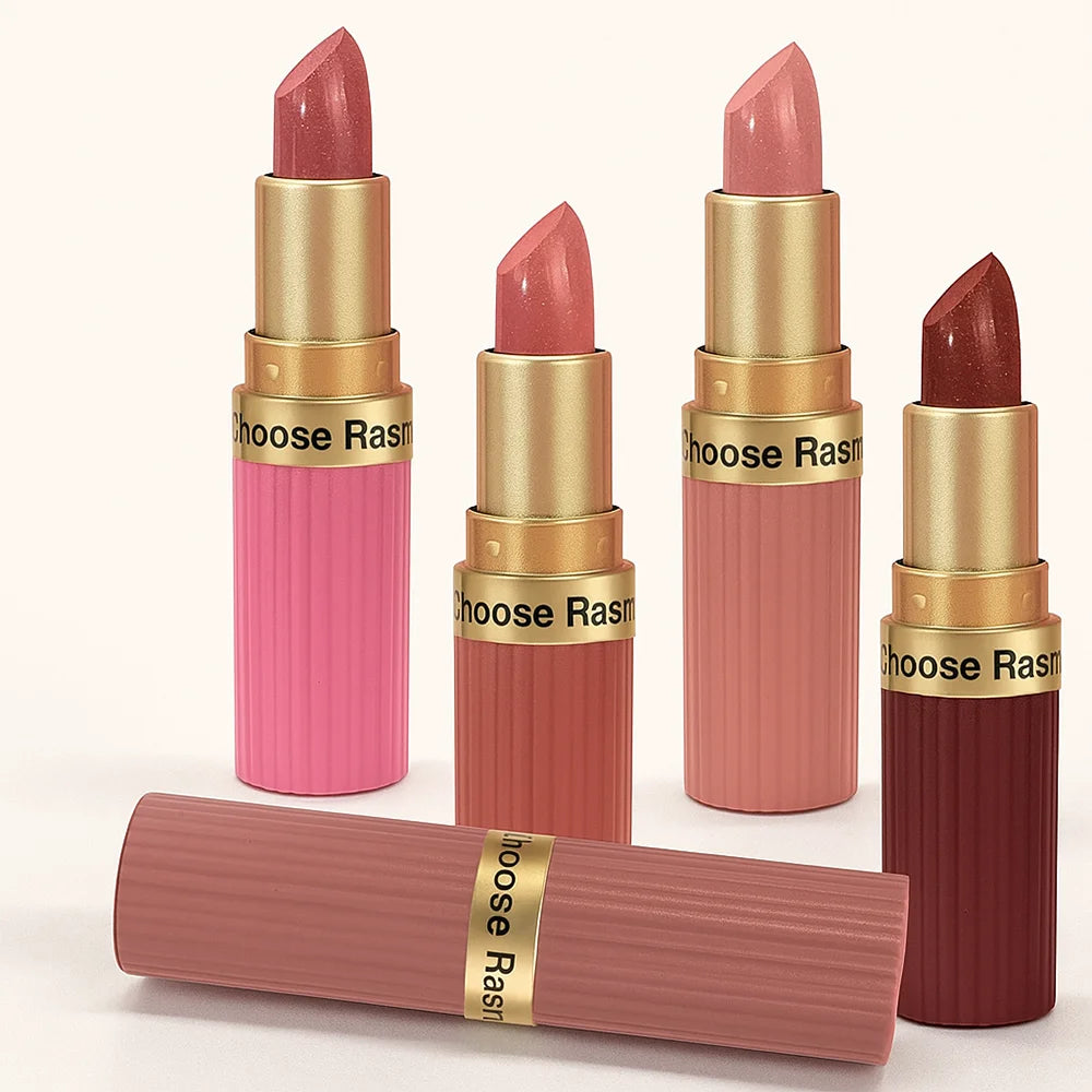 Batom Veludo Glitter Rosa Perolado – Metálico, Matte e Shimmer Diamond, Longa Duração, À Prova d'Água