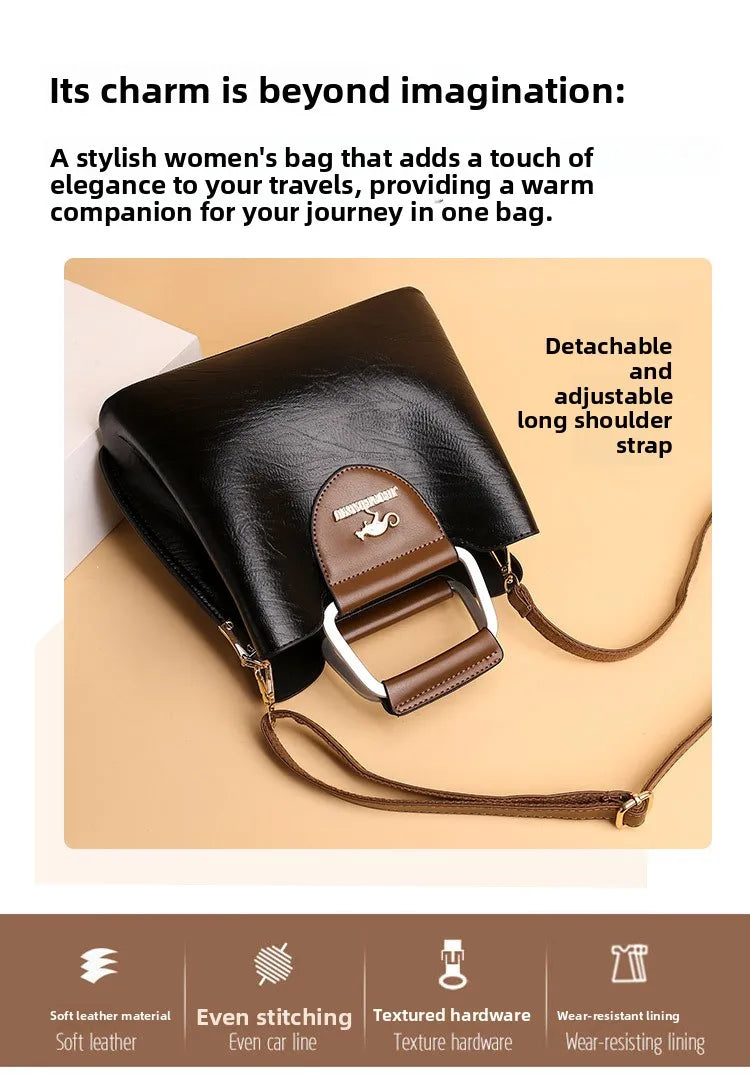 Bolsa Tote Feminina Couro Sintético — Espaçosa, Elegante e Perfeita para o Dia a Dia