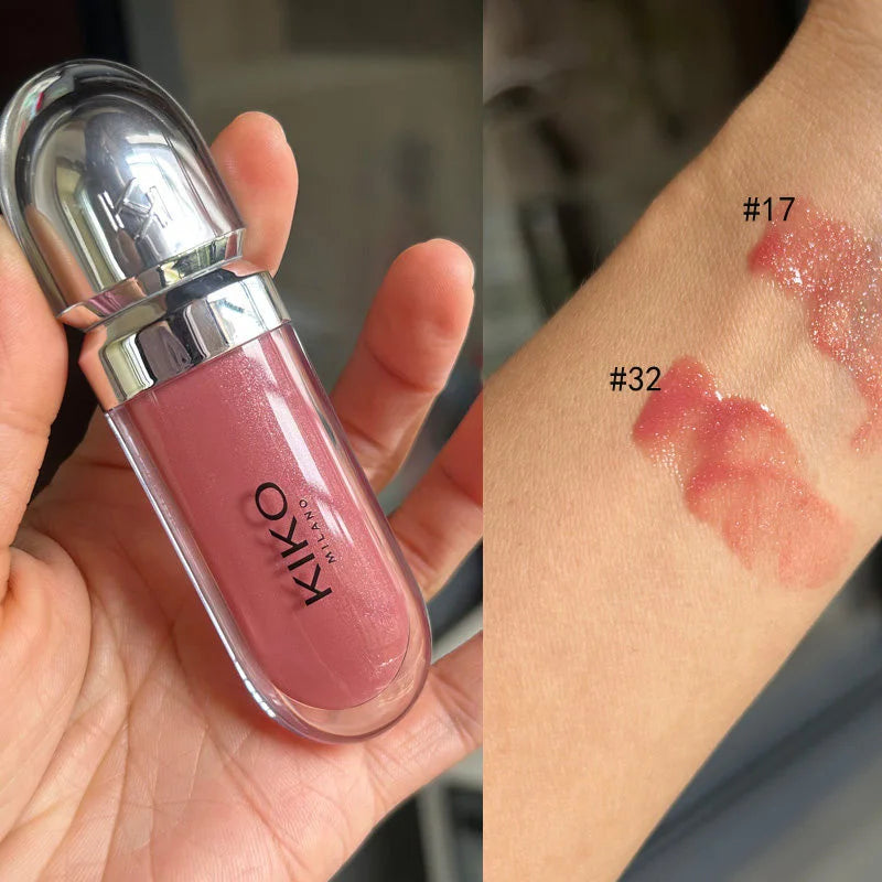Gloss Labial 3D Mirror – Efeito Espelhado, Longa Duração e Brilho Glossy (Não Transfere)