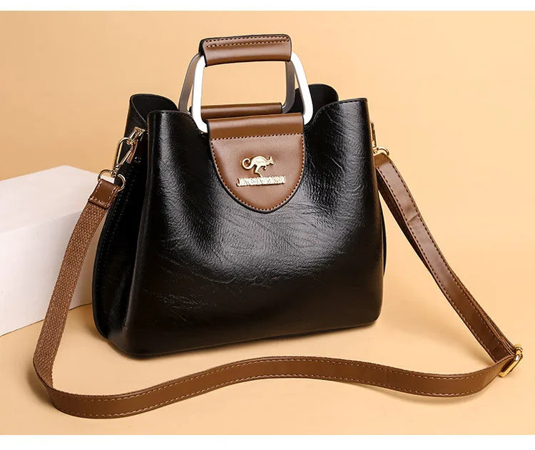 Bolsa Tote Feminina Couro Sintético — Espaçosa, Elegante e Perfeita para o Dia a Dia