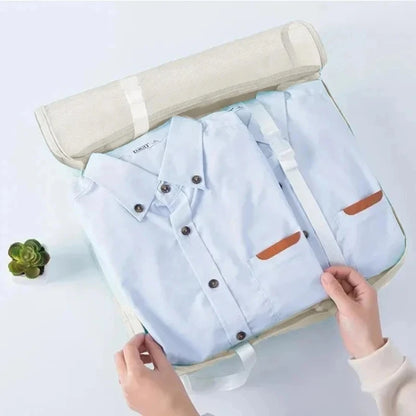 Kit Organizador de Mala de Viagem – 7 ou 10 Peças | Cubos de Compressão, Bolsas para Roupas e Sapatos