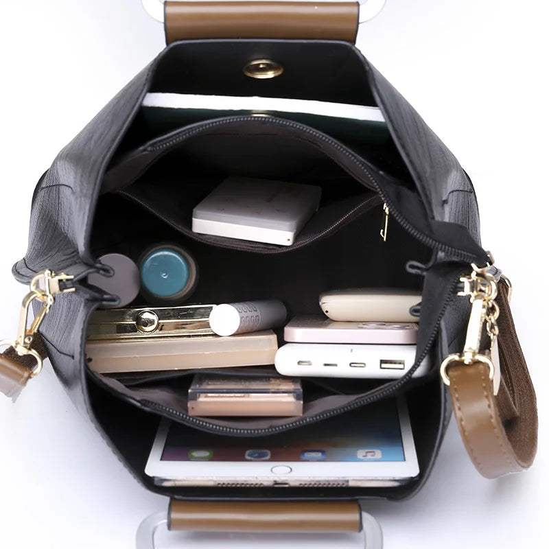 Bolsa Tote Feminina Couro Sintético — Espaçosa, Elegante e Perfeita para o Dia a Dia