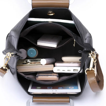 Bolsa Tote Feminina Couro Sintético — Espaçosa, Elegante e Perfeita para o Dia a Dia