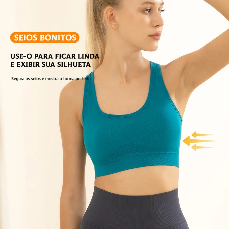 Top Esportivo Feminino Jcolor – Fitness, Yoga e Corrida
