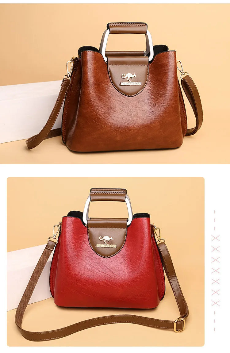 Bolsa Tote Feminina Couro Sintético — Espaçosa, Elegante e Perfeita para o Dia a Dia
