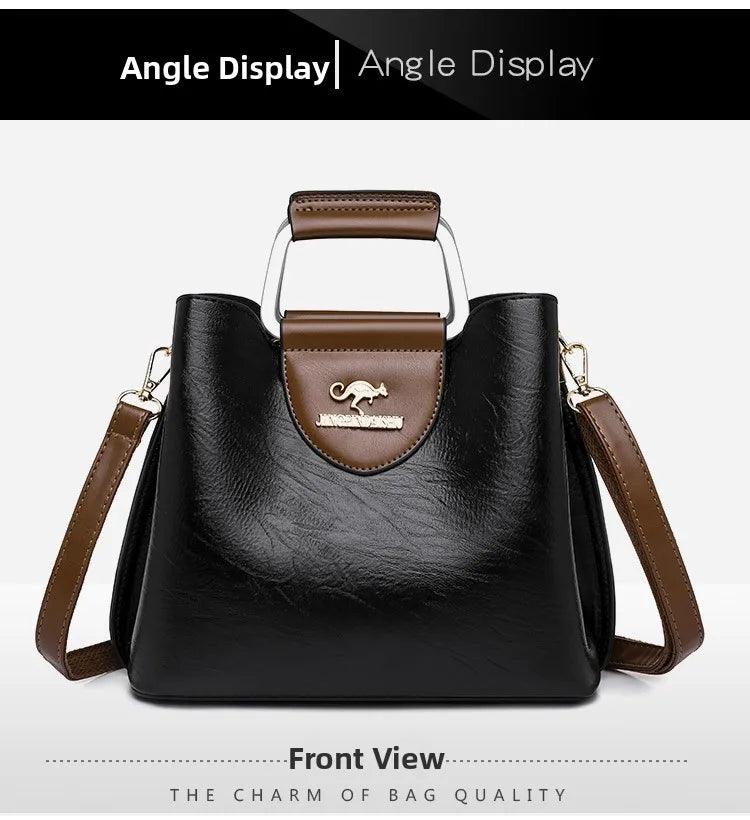 Bolsa Tote Feminina Couro Sintético — Espaçosa, Elegante e Perfeita para o Dia a Dia