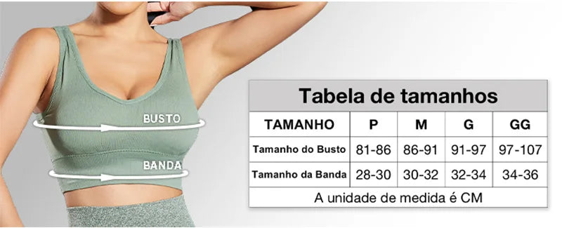 Top Esportivo Feminino Jcolor – Fitness, Yoga e Corrida