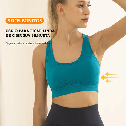 Top Esportivo Feminino Jcolor – Fitness, Yoga e Corrida