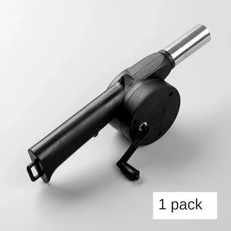 Soprador Manual Portátil para Churrasco | Acendedor de Brasa Compacto para Uso Externo