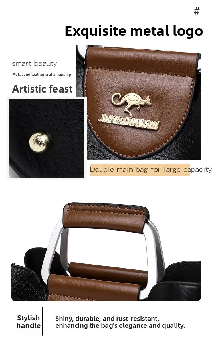 Bolsa Tote Feminina Couro Sintético — Espaçosa, Elegante e Perfeita para o Dia a Dia