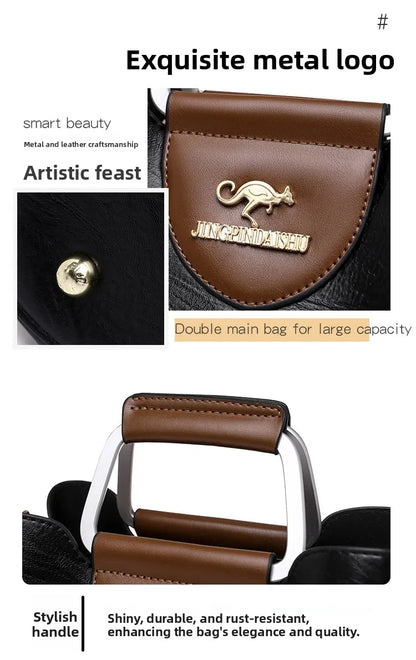 Bolsa Tote Feminina Couro Sintético — Espaçosa, Elegante e Perfeita para o Dia a Dia