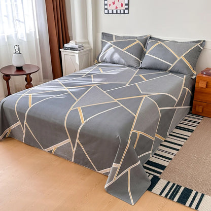 Lençol Liso 100% Algodão para Cama Casal Queen e King Toque Macio Conforto Premium Luxo