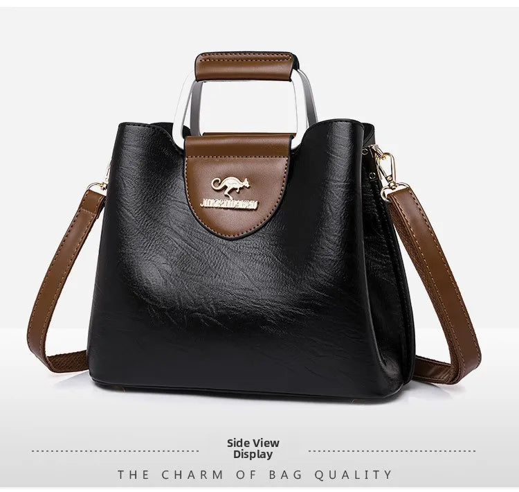 Bolsa Tote Feminina Couro Sintético — Espaçosa, Elegante e Perfeita para o Dia a Dia