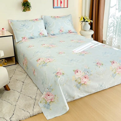 Lençol Liso 100% Algodão para Cama Casal Queen e King Toque Macio Conforto Premium Luxo