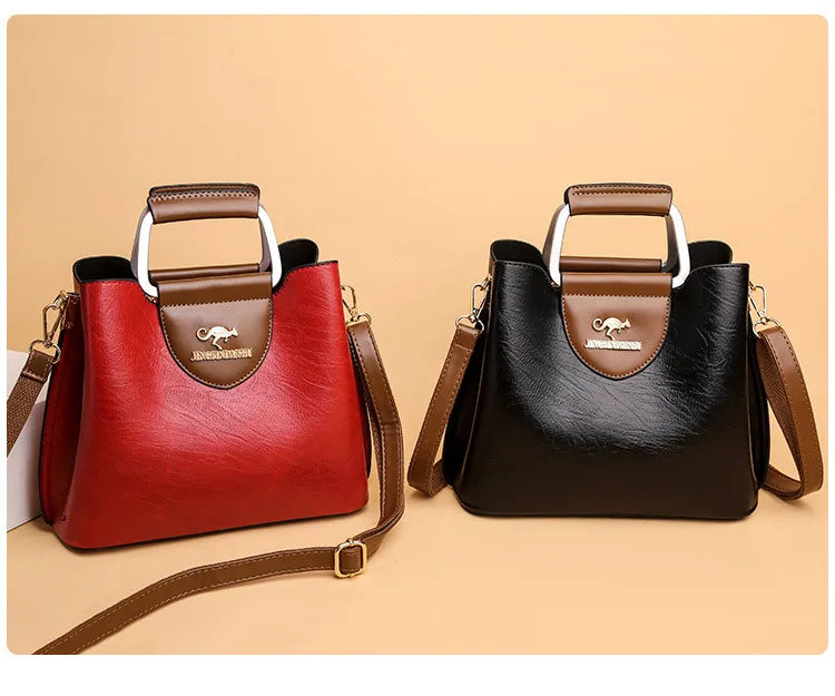 Bolsa Tote Feminina Couro Sintético — Espaçosa, Elegante e Perfeita para o Dia a Dia