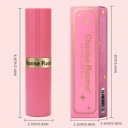 Batom Veludo Glitter Rosa Perolado – Metálico, Matte e Shimmer Diamond, Longa Duração, À Prova d'Água