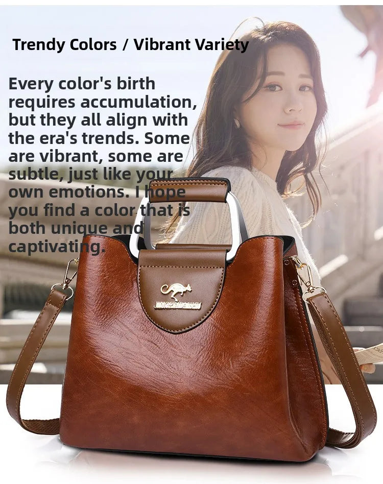 Bolsa Tote Feminina Couro Sintético — Espaçosa, Elegante e Perfeita para o Dia a Dia