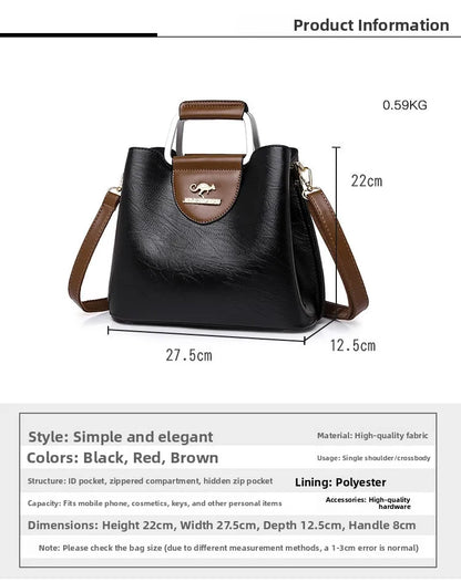Bolsa Tote Feminina Couro Sintético — Espaçosa, Elegante e Perfeita para o Dia a Dia