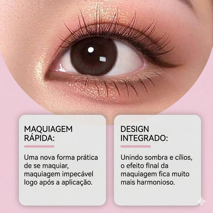 Par de Adesivos Reutilizáveis 2 em 1 para Maquiagem: Sombra e Cílios Postiços "Lazy Eye"