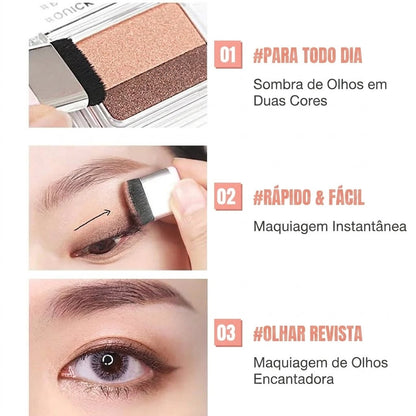 Sombra Duo 'Lazy': O Degradê Perfeito Sem Esforço e Pronta para Levar na Bolsa