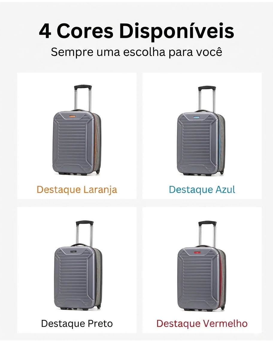 Mala de Viagem Dobrável com Rodas – Grande Capacidade, 20 Polegadas, Ideal para Negócios