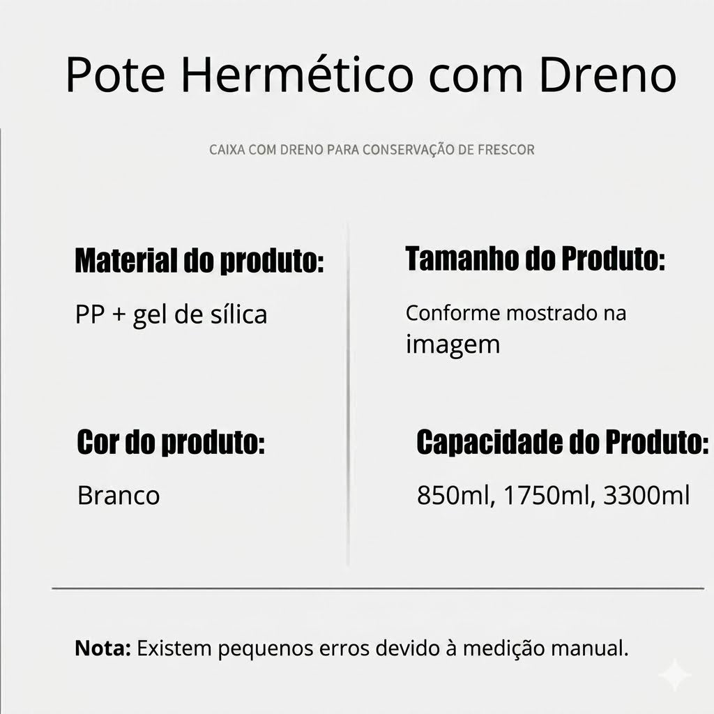 Cesto Organizador para Geladeira com Tampa e Escorredor Porta Frutas e Legumes Multiuso Premium